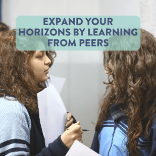 Expand your horizon by learning from peers