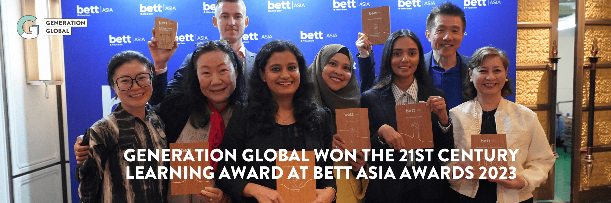 Generation Global Wins 21st Century Learning Award at Bett Asia 2023!