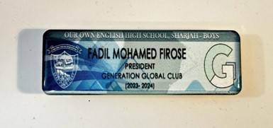 Our Own English High School Boys- Club Badge