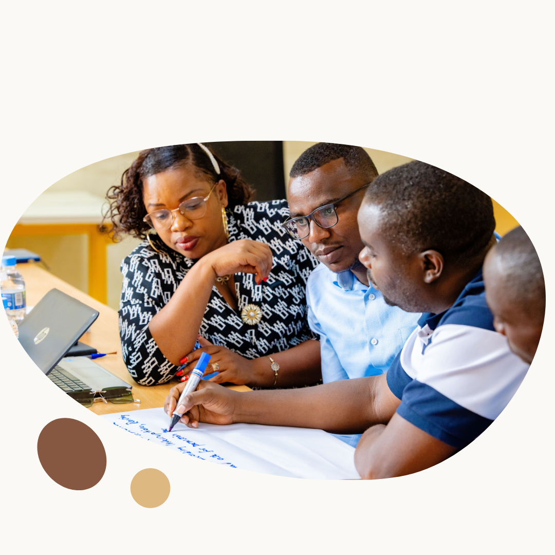 Educators supporting learners in a classroom