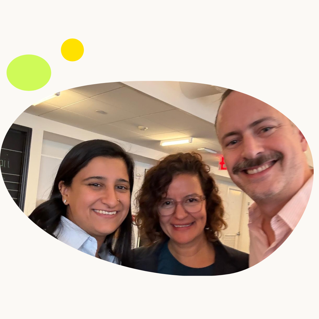 Eva Grajeda meeting education partners in New York