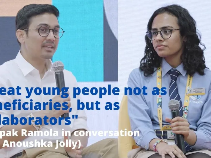 Video thumbnail: "Treat young people not as beneficiaries, but as collaborators" | Deepak Ramola