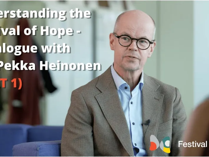 Video thumbnail: Understanding the Festival of Hope — A Dialogue with Olli-Pekka Heinonen (Part 1)