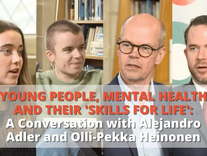 Video thumbnail: Young People, Mental Health, Skills for Life | Alejandro Adler and Olli-Pekka Heinonen