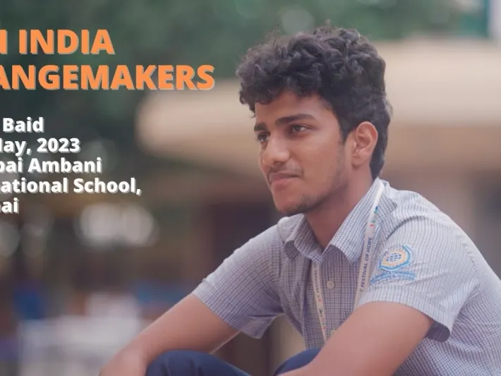 Video thumbnail: FoH India Changemakers | Mudit Baid | 31st May, 2023 | Dhirubai Ambani International School, Mumbai
