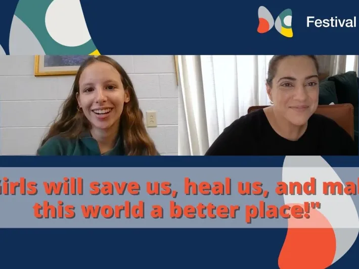 Video thumbnail: "Girls will save us, heal us, and make this world a better place!"