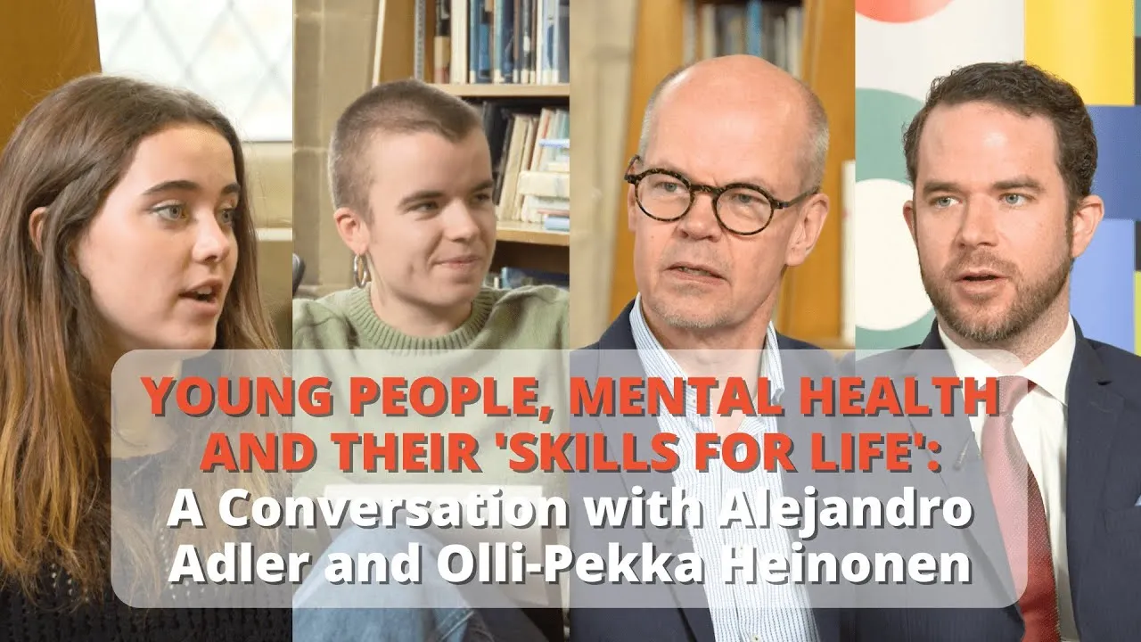 Video thumbnail: Young People, Mental Health, Skills for Life | Alejandro Adler and Olli-Pekka Heinonen