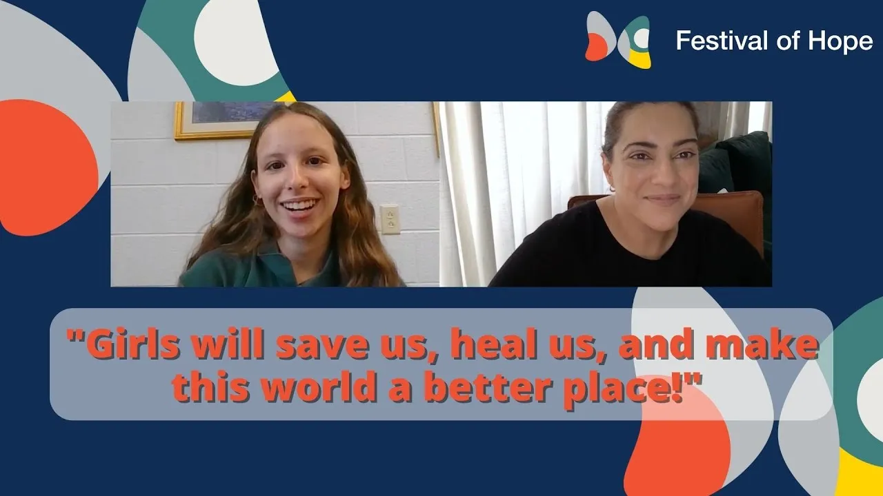 Video thumbnail: "Girls will save us, heal us, and make this world a better place!"