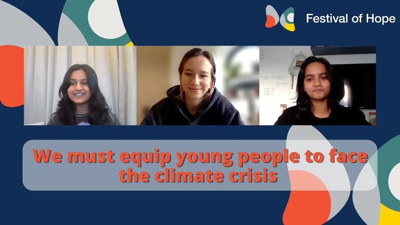 Video thumbnail: We must equip young people to face the climate crisis
