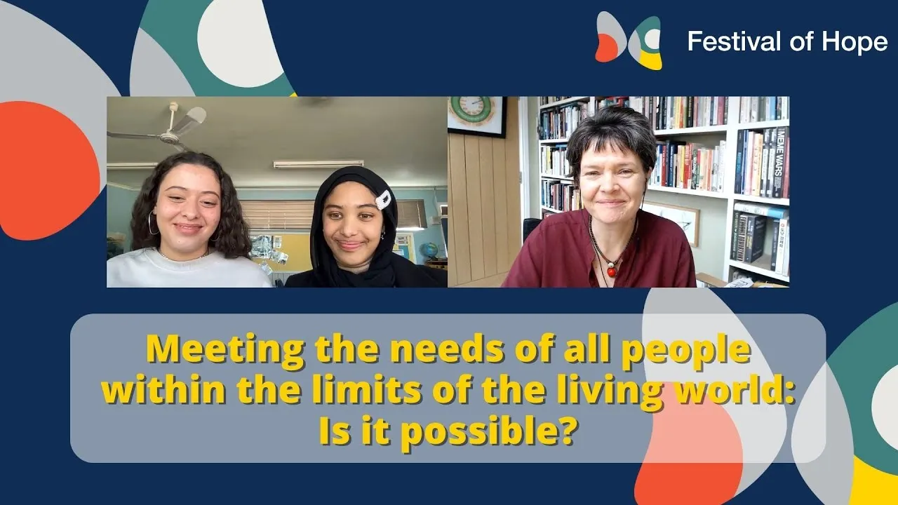 Video thumbnail: Meeting the needs of all people within the limits of the living world: Is it possible?